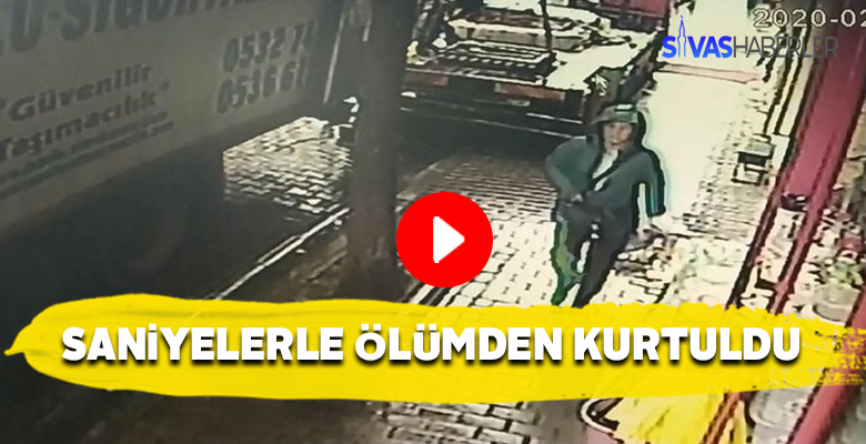 Bir saniye gecikse eşyaların altında kalacaktı