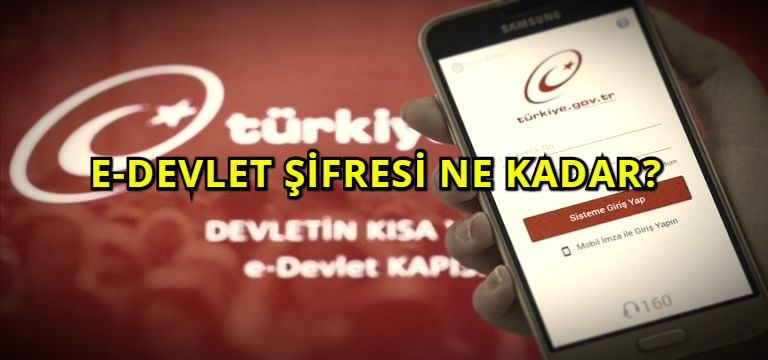 E-Devlet Şifresi Ne Kadar?